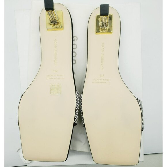 New GOOD AMERICAN GA Women's size 11 1/2 heels GA117KD-E Black Diamond 001 - Picture 6 of 6